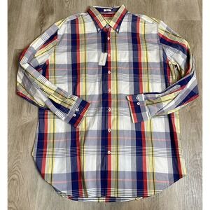 Peter Millar Button Down Shirt Mens Extra Large XL Plaid Weekend
